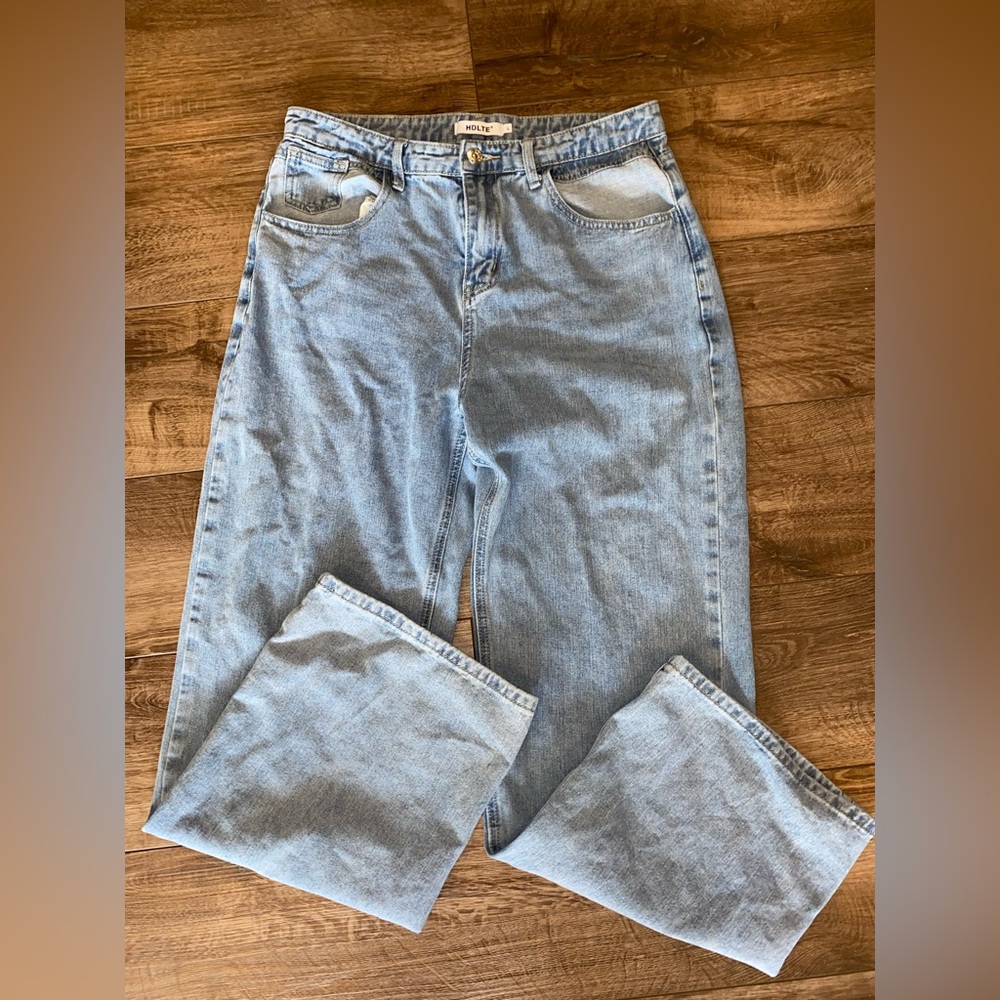 HDLTE Women's Wide Leg/High Rise Pants - Size Large